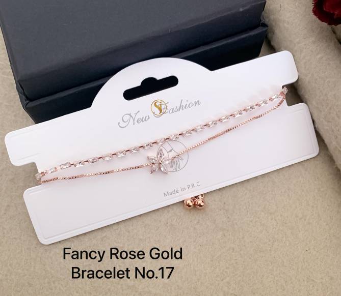 14 Designer Rose Gold Bracelets Wholesale Shop In Surat
